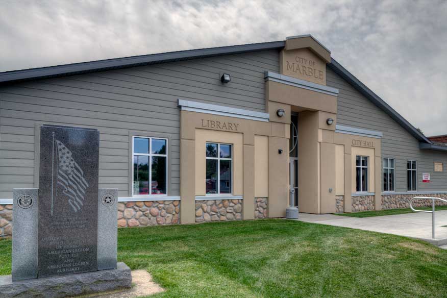 Marble public library.